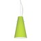Besa Lighting Cierro Cable Pendant, Chartreuse, Satin Nickel Finish, 1x9W LED 1KX-412435-LED-SN - alternate 1